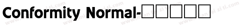 Conformity Normal字体转换